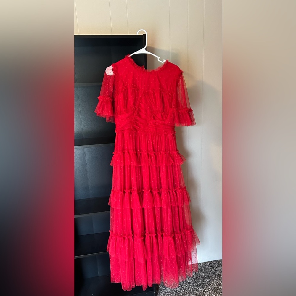 Ivy City Co Red Whimsical Dress